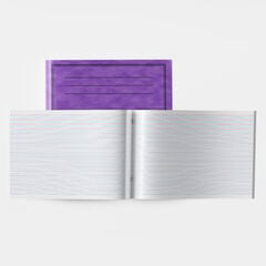 6.5''x 8'' Handwriting Book Inter-ruled Purple 40pg 50pk  hi-res