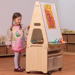 Millhouse Double Sided 2 in 1 Easel & Storage Trolley  Millhouse Double Sided 2 in 1 Easel & Storage Trolley  hi-res