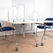 TTS Social Distancing 3 Sided Desk Partitions 5pk Extr Large  hi\-res