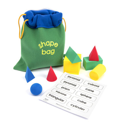 3D Foam Geometric Shapes Bag 8pcs  hi\-res