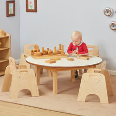 Toddler Low Circular Table H380mm Single Table  Toddler Low Circular Table H380mm Single Table  hi-res