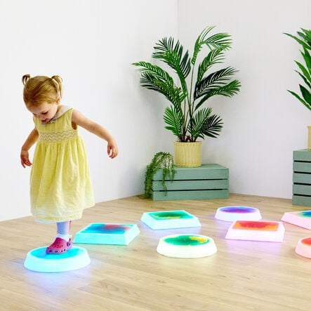 Light\-Up Liquid Sensory Stepping Stones  hi\-res