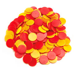 Two Colour Counters Red/Yellow 200pk Red/Yellow Two Colour Counters Red/Yellow 200pk Red/Yellow hi-res