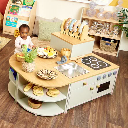 Modern Living Toddler Kitchen Set Sage 5pc  hi\-res
