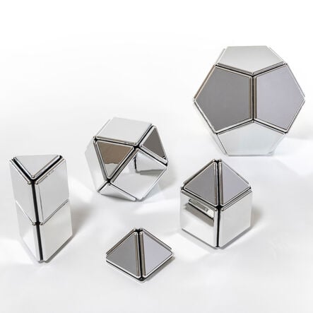 Polydron Mirrored Magnetic Construction Set 48pk  hi\-res