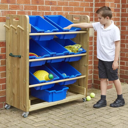 TTS Outdoor Wooden Tilted Tray Storage  hi\-res