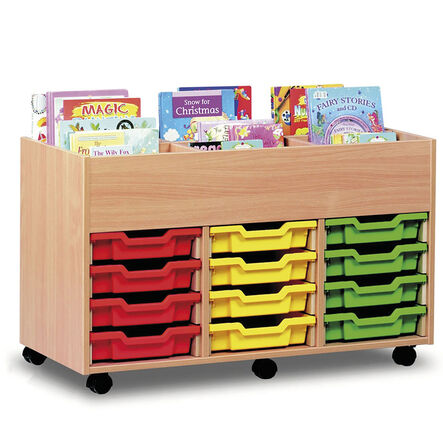 12 Shallow Tray unit with book storage  hi\-res