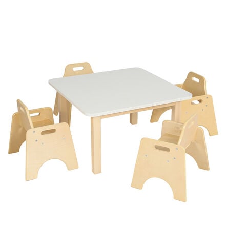 Essentials Table Square White Top 300mm  hi\-res