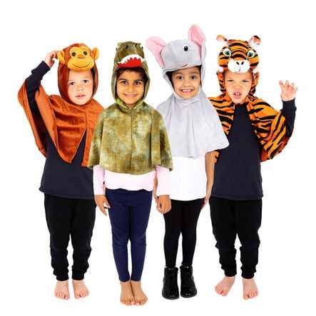 Role Play Dressing Up Animal Capes 4pk  hi\-res