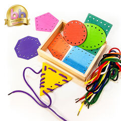 Wooden Geometric Threading Shapes  Wooden Geometric Threading Shapes  hi-res