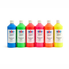 TTS Fluoro Ready Mixed Paint Assorted 6x500ml  TTS Fluoro Ready Mixed Paint Assorted 6x500ml  hi-res