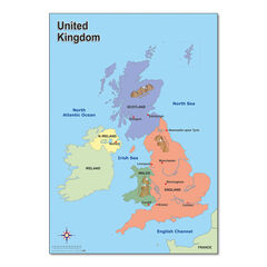Map of the UK A1  hi-res