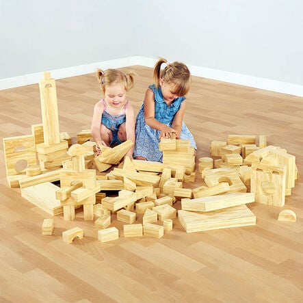 Weplay Soft Wood Effect Foam Construction Blocks  hi\-res