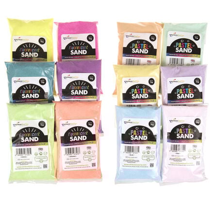 Rainbow ECO Eco Craft Sand Assorted Bags 6 x 1kg  hi\-res