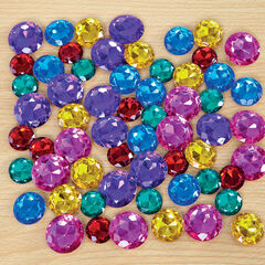 Assorted Size Sparkling Jewel Counters 60pcs  Assorted Size Sparkling Jewel Counters 60pcs  hi-res