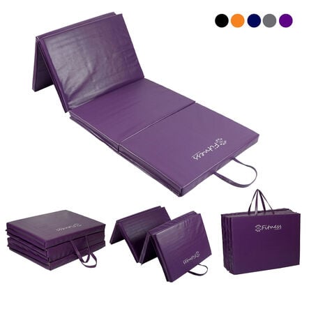 Four\-Fold Gym Exercise Mat 6x2ft  hi\-res