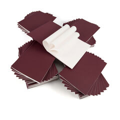 Pisces Plain Stapled Sketchbooks Burgundy A4 100gsm 50pk Burgundy hi-res