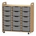 3 Column Tray Storage inc 15 Deep Translucent Trays  hi\-res