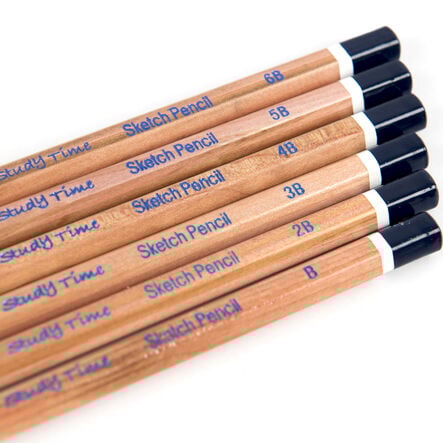 Study Time Sketching Pencils Assorted 6pk  hi\-res