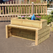 Outdoor Wooden Double Sided Bench Planter  hi\-res