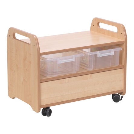 Millhouse Double Sided 2 in 1 Easel \x26 Storage Trolley  hi\-res