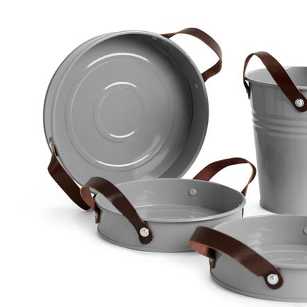 Metal Buckets and Pans 4pcs  hi\-res