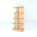 D\-End Cap Library Bookcase In Maple  hi\-res