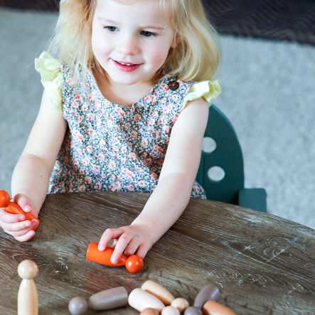 Wooden Multicultural Peg People 10pk  hi\-res