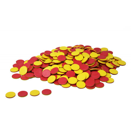 RE\-Plastic® Two Colour Counters Red\/Yellow  hi\-res