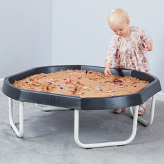 TTS Black Tuff Tray Table & Cream Stand Bundle  hi-res