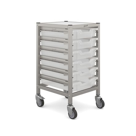 Gratnells Low Shallow Tray Storage Trolley  hi\-res