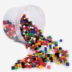 Plastic Interlocking Colour Cubes 1000pk  hi-res