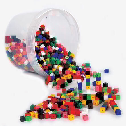 Plastic Interlocking Colour Cubes 1000pk  hi\-res