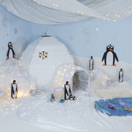 Snow Effect Display Blankets W90cm x 2.4m 3pk  hi\-res