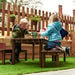 Modern Living Outdoor Table with Benches Set  hi\-res