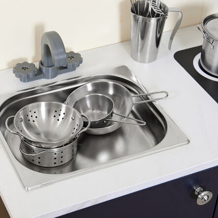Role Play Kitchen Stainless Steel Cookware Set  hi\-res