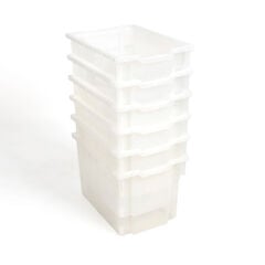 Gratnells Storage Trays 6 Pack Clear Deep Clear hi-res