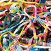Bright Creative Rag Yarn Assorted 1m 30pk  hi\-res