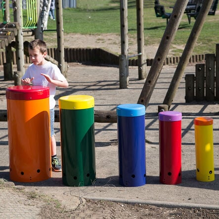 Outdoor Rainbow Samba Drums  hi\-res