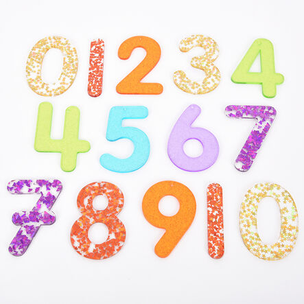 Rainbow Glitter Numbers  hi\-res