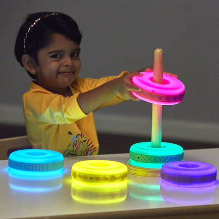 TTS Sensory Stacking Glow and Texture Discs  hi\-res