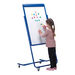 Mobile Magnetic Easel W\/ Flip Chart Holder  hi\-res
