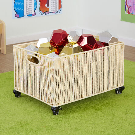 Large Faux Wicker Basket H360 x W400 x L580mm  hi\-res