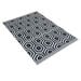 TTS Hexagonal Patterned Grey and Cream Rug  hi\-res