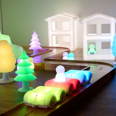 TTS Remote Control Light Up Vehicle, Houses, Trees \x26 People  hi\-res