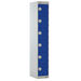 Moresecure Locker Nest of 1 W300mm 6 Doors Blue D300mm Blue hi\-res