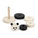 Panda Black \x26 White Wooden Stacker  hi\-res