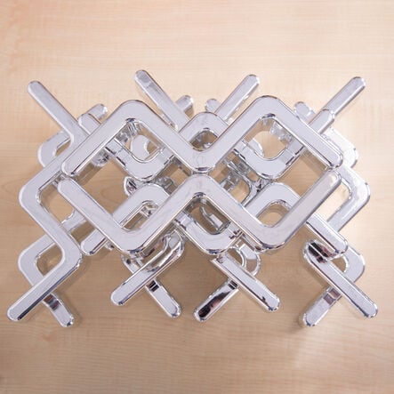 TTS Metallic Silver Stacking Zig Zags 12pk  hi\-res