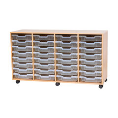 Mobile Quad Tray Storage Unit 32 Trays  hi-res