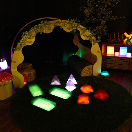 TTS Loose Parts Glow Jewelled Shapes Range  hi\-res
